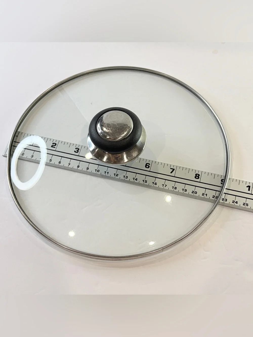 Tempered Glass Pot Lid Set 8” & 10” Stainless Steel Rim Replacement Covers
